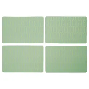 Premier Kids Frosted Deco Set of 4 Green Placemats