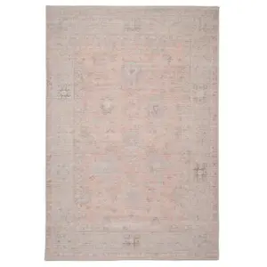 Beige Coral Traditional Distressed Boho Style Area Rug 190x280cm