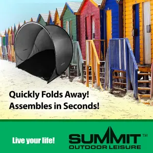 Black Pop-Up Beach Shelter - Summit