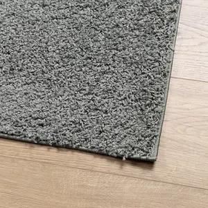 Shaggy Rug PAMPLONA High Pile Modern Green 120x170 cm