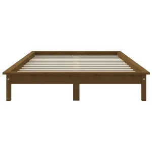 Berkfield Bed Frame Honey Brown 180x200 cm Super King Size Solid Wood Pine