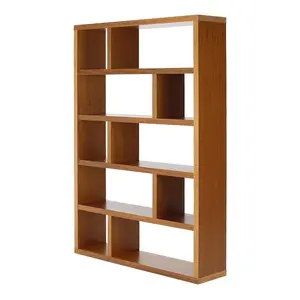 Jago 173cm H x 120cm W Geometric Bookcase Mukali