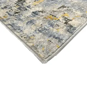 Vinci Multicolour Abstract Medium Rug, (L)170cm x (W)120cm