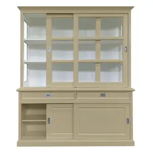 Stiles Display Cabinet Beige