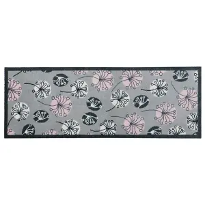 JVL Mega Machine Washable Doormat and Runner, Dandelion Seeds