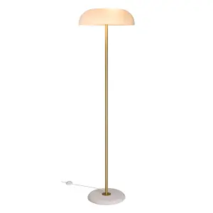 Nordlux DFTP Glossy Indoor Living Dining Bedroom Floor Lamp In White (Height) 143cm