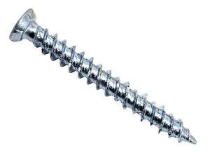 MasonMate 7.5 x 62mm Self Tapping Concrete Frame Screws - 100 Pack for Secure Installations