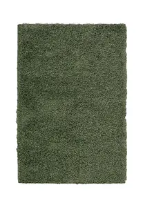 Melrose Venus Shaggy High Pile Sage Green Medium Area Rug 120/170cm