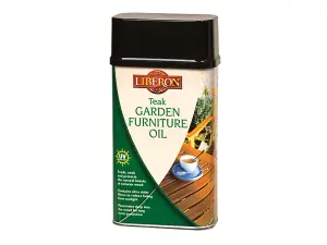 Liberon 003789 Garden Furniture Oil Teak 500ml LIBGFOTE500