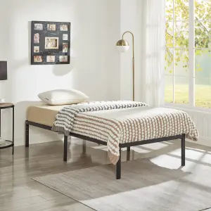 House of Home Single Platform Bed Frames Durable Metal Black Powder Coating