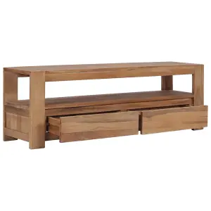 Berkfield TV Cabinet 120x30x40 cm Solid Teak Wood