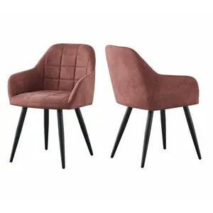 Aliauna Upholstered Armchair (Set of 2) Pink