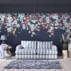 Cath Kidston Clifton Floral Navy Fixed Size Mural