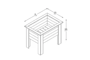 Deep Root Planter 1m -  Grow Your Own