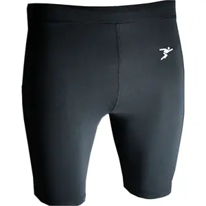 XL - BLACK Adult Sports Baselayer Compression Shorts Bottoms - Unisex Training