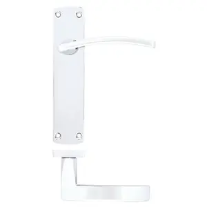 Single Dummy Door Handle Polished Chrome