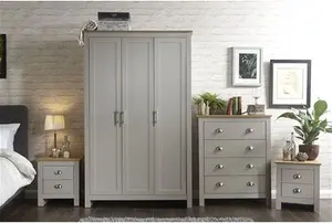 Kenneth 4 Piece Bedroom Set Three Posts Colour: Grey