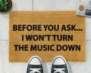 Loud Music Doormat - Regular 60x40cm