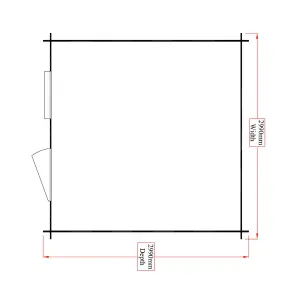 Shire Hartley 10x10 ft & 1 window Apex Wooden Cabin (Base included)