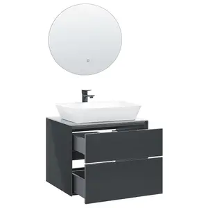 Bathroom Vanity Set Grey MANZON