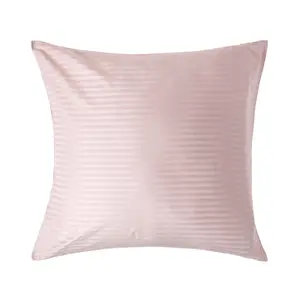 Homescapes Dusky Pink Violet Continental Egyptian Cotton Pillowcase 330 TC, 80 x 80 cm