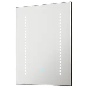 390 x 500mm IP44 LED Bathroom Mirror - Tunable White - Demister & Shaver Socket