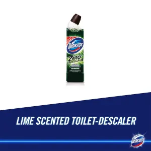 Domestos Zero Limescale Toilet Descaler Removes 100% Limescal 750 ml, 6 Pack