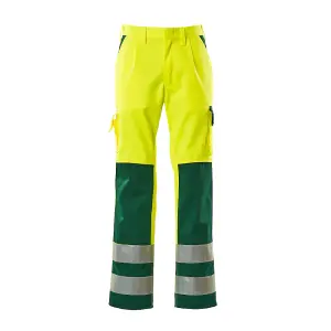 Mascot Safe Compete Olinda Trousers - Hi-Vis Yellow   (33.5) (Leg Length - Regular)