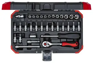 Socket Set 1/4" Drive sizes 4-13mm 33pcs