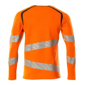 Mascot Accelerate Safe Modern Fit Long-Sleeved T-shirt (Hi-Vis Orange/Dark Anthracite)  (XXX large)