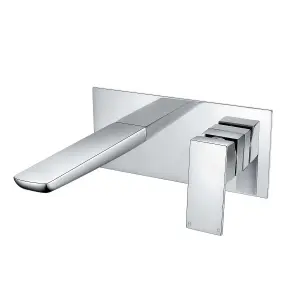 Zoia Chrome Wall Mounted Mixer Basin Tap