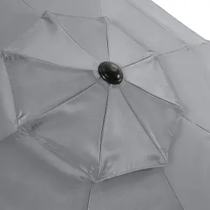 3-Tier Umbrella with Patio Umbrella Concrete Round Base No Wheels