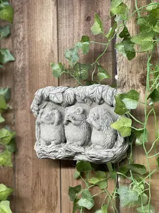 Cute Hedgehog family Stone Wall Plaque