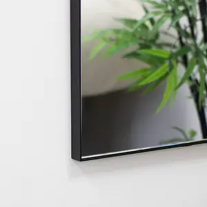 Melody Maison Black Wall Mirror 100cm x 50cm