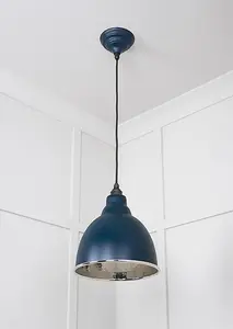 Hammered Nickel Brindley Pendant in Dusk