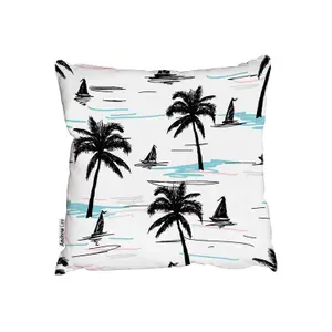 Coconut palm trees (Outdoor Cushion) / 45cm x 45cm