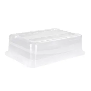 Keeeper Set of 3 Storage Crystal-Box 28 Litre with Lid - Transparent