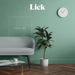 Lick Teal 05 Matt Emulsion paint, 2.5L