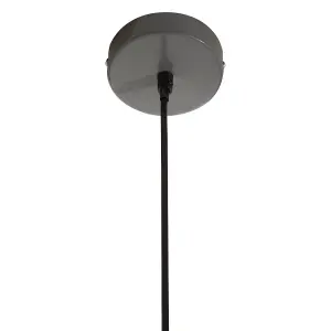 Interiors by Premier Brook Grey Metal Pendant Light