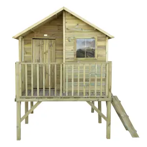 Rowlinson High View Hideaway Apex Shiplap Wooden Playhouse