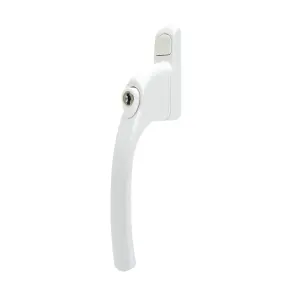 Alpine Inline PVC or Timber Espag Window Handle - White (Non Handed)