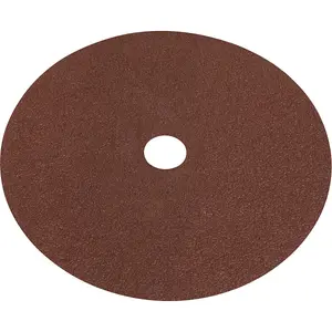 25 Pack 175mm Sanding Discs - 40 Grit Aluminium Oxide for Wood Finishing