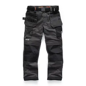 Scruffs Pro Flex Trousers with Holster Pockets Graphite Grey Trade - 34R