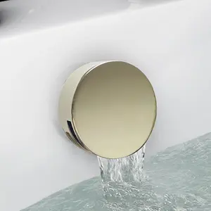 Aquarius FT Overflow Bath Filler and Easy Clean Waste Kit Brushed Brass