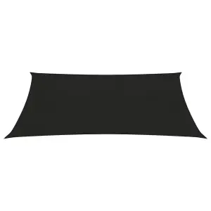 Berkfield Sunshade Sail 160 g/m2 Black 4x5 m HDPE