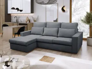 Soho High Back Left Hand  Facing Corner Sofa Grey