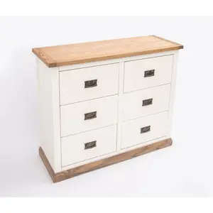 Tropea 6 Drawer Chest of Drawers Bras Drop Handle