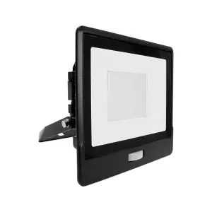 V-TAC 50W LED PIR Floodlight with Samsung Chip - 6500K Black