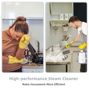 Costway Hand-held Steam Cleaning Machine 3 Bar 1000W Portable Steam Cleaner