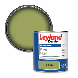 Leyland Trade Vinyl Matt Walls & Ceilings Emulsion Paint (S 3040-G50Y) 1L